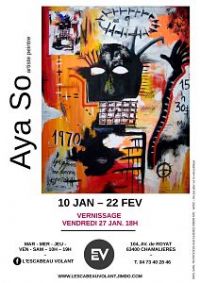 Exposition Aya So - Artiste peintre. Du 10 janvier au 22 février 2017 à Chamalières. Puy-de-dome. 